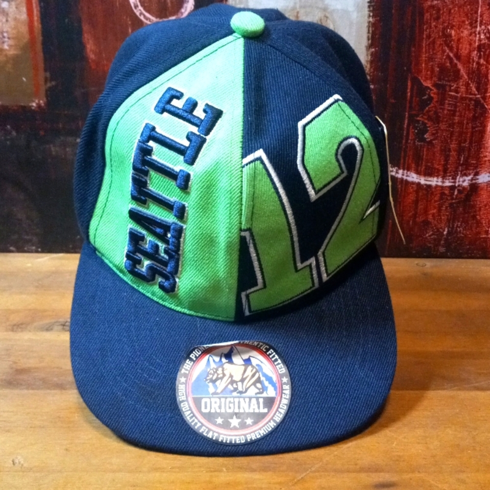 H-4 Seattle 12th man Seahawks ball cap